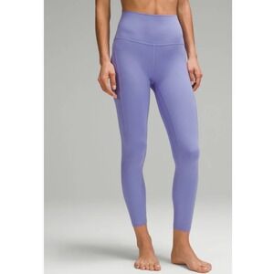 Lululemon Align High Rise Leggings Lavender Light Purple Cropped‎ Size 4